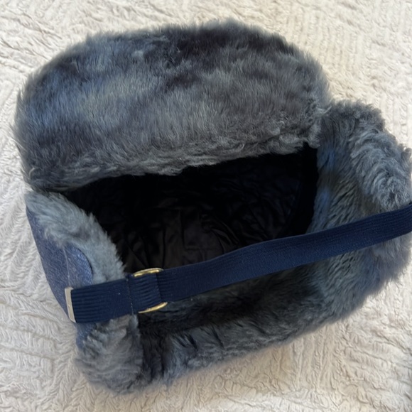 United Hatters, Cap, and Millinery Workers vintage denim trapper hat, X-Large - Picture 12 of 16